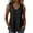 358#Black, variant on Women's Eyelet Tank Tops Casual Sleeveless V-Neck Blouses Empire Waist Trendy Boho Summer Beach Vacation Outfits