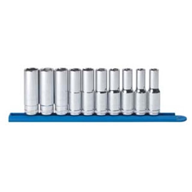 Apex Tool Kd80704 Ensemble de Douilles Métriques Profondes Dr. 6pt. 10 Pcs.5 Po