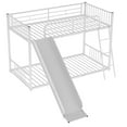 thumbnail image 6 of Tcbosik Metal Bunk Bed With Slide, Twin Over Twin, White, 6 of 9