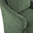thumbnail image 4 of Usaint Upholstered Dining Chairs, Modern Kitchen Chairs Dinner Chairs with 4 Casters, Chenille Armchair for Bedroom Reading Room Living Room,Green, 4 of 14
