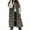 Army Green, variant on Dealovy Long Puffer Vests Women Plus Size Quilted Hooded Jackets Zip up Sleeveless Outerwear Long Coat