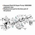 thumbnail image 4 of O-ring Repair Kit for Hayward Super Pump SP2600 1600 2600X, 4 of 4