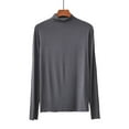 thumbnail image 2 of Long Sleeve Shirts For Women Casual Solid Fitted Turtleneck Sweater Top Womens Long Sleeve Tops, 2 of 4