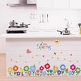 thumbnail image 2 of Billuyoard Pegatinas de pared de flores extraíbles, papel tapiz de dibujos animados, decoración delicada para el hogar, habitación, dormitorio, hogar, Decoración del hogar Billuyoard HA075490-00, 2 of 6
