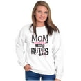 thumbnail image 3 of Mom Makes the Rules Cute Quote Saying Women Plus Size Crewneck Sweatshirt Brisco Brands 2X, 3 of 5