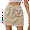 Shallow Khaki, variant on Parfaitlady Skirts for Women Trendy Y2k Cargo Denim Mini Skirt High Waisted Stretchy Jean Shorts Shallow Khaki S