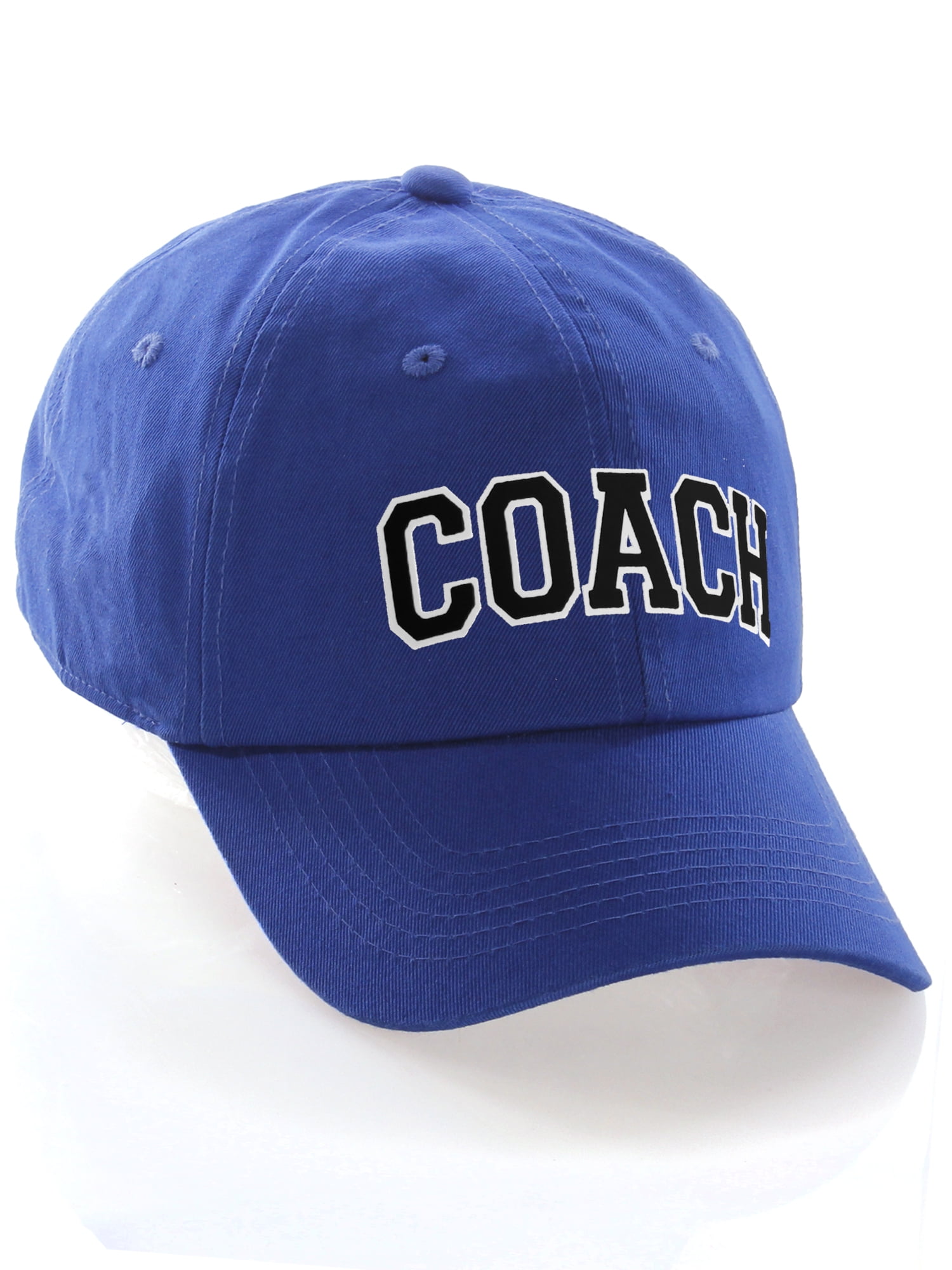 Sports Team Coach Baseball Hat Layered Arch Letters Unstructured Low