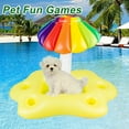 thumbnail image 4 of Pool Floats with Cup Holder Inflatable Tree and Small Umbrella Ice Tray Four-Hole Cup Holder, Water Floating Cup Holder Ice Bar Coolers Pool Float with Cup Holder, 4 of 7