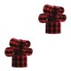 thumbnail image 3 of Matsuzay Cinta con cable de Navidad, decoración de arpillera decorativa a cuadros DIY, suministro de ducha, adornos artesanales, árbol, negro, negro rojo 15m 2Conjunto, 3 of 6
