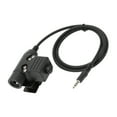 thumbnail image 2 of U94 PTT Plug, High Strength PTT Headset System Adapter Cold Resistant PU U94 Headset PTT  For 3.5mm Mobile Phone Plug, 2 of 8