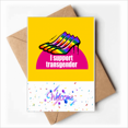 thumbnail image 1 of I Support Bisexuals LGBT Rainbow Welcome Back Greeting Cards Envelopes Blank, 1 of 3