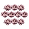 thumbnail image 2 of 10 Cabezas De Flores De Camelia Para Accesorios Para El Cabello DIY 4,5 Cm Violeta Claro SM SunniMix Cabeza de la flor del camelia, 2 of 8