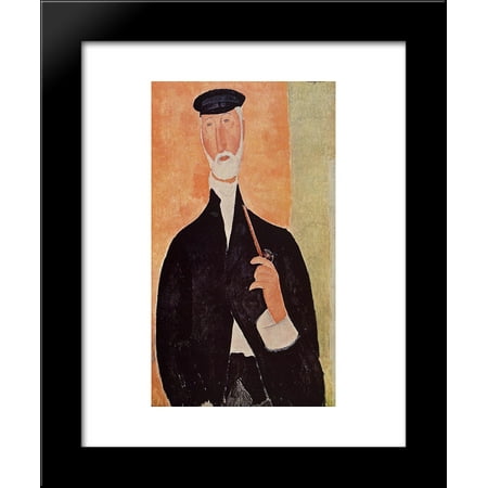 Notary Wood - Man with a Pipe (The Notary of Nice) 20x24 Framed Art Print by Modigliani, Amedeo