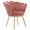 Rose Pink, variant on Guyou Velvet Accent Barrel Chair for Small Spaces, Living Room & Office, Upholstered with Curved Back, Light Pink (Set of 1)