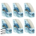 Blue Sea Turtle 6 Pack Magazine File Holders Desktop File Organizer ...