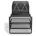 thumbnail image 3 of Staples All-In-One 10-Compartment Wire Mesh Desk Organizer - Perfect for Office and Home Use Storage, Black, Pack of 2 (TR57530-CCVS), 3 of 4