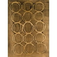 thumbnail image 2 of Willett, Michael 24x32 Gold Ornate Wood Framed with Double Matting Museum Art Print Titled - Concentric Metallic in Gold, 2 of 4