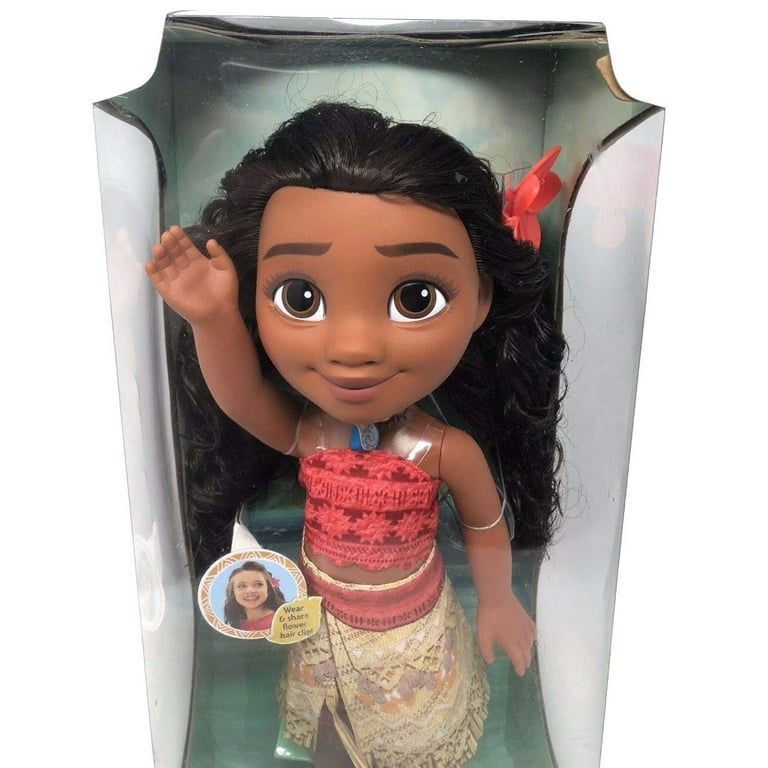 Jakks Pacific Moana Adventure Doll, 14 Inch, with Plumeria Flower