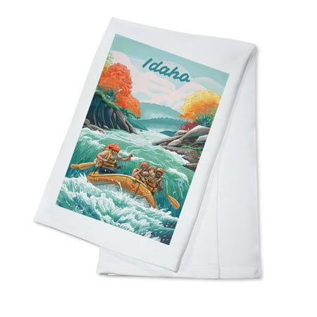 

Idaho Seek Adventure River Rafting (100% Cotton Tea Towel Decorative Hand Towel Kitchen and Home)