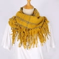 thumbnail image 5 of Double-Sided Plaid Infinity Scarf, Reversible Acrylic Loop for Men & Women,180*80cm,1, 5 of 14