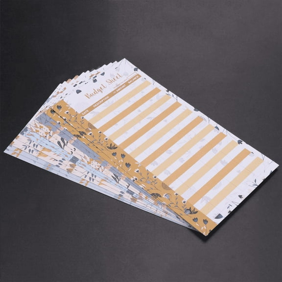 12 Expense Budget Sheets, Money Organizer for A6 Binder -for Cash & LEDger Book, Wallet, Planner