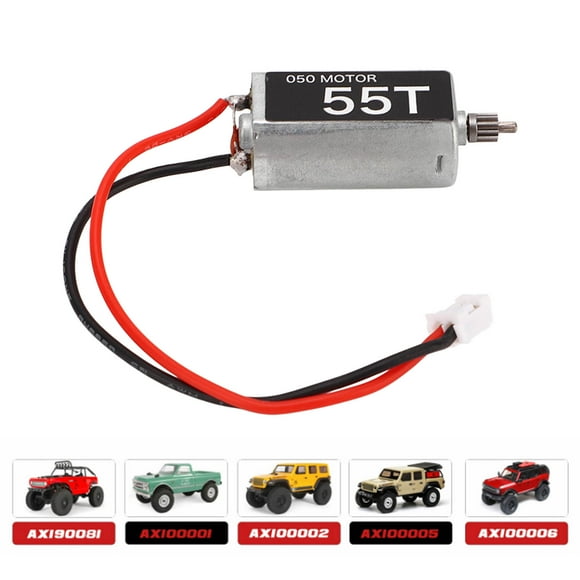 55T RC Motor Arbuste Alto Torque 050 55T Motor Con Engranje de Piñón 11t Para Axial SCX24 1/24 RC CARR