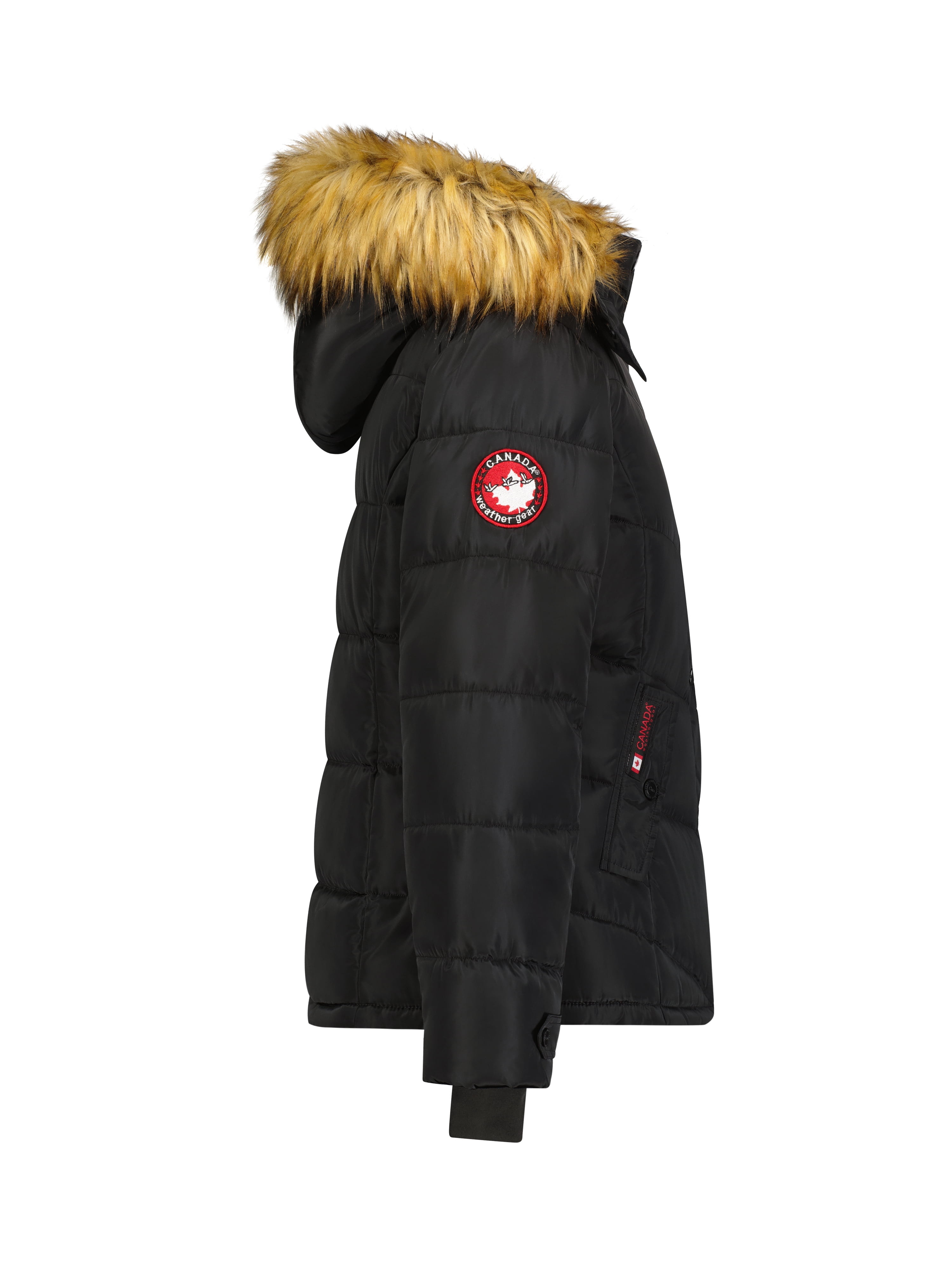 Canada Weather Gear Women's Classic Puffer Jacket with Faux Fur Trim Hood