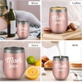 thumbnail image 4 of Mom Juice, 12 oz Wine Tumbler, Double Wall Vacuum Insulated Wine Glasses with Lid, Stainless Steel Cup for Wine,Coffee,Cocktails|Perfect Mother''s Day, Christmas, 4 of 6