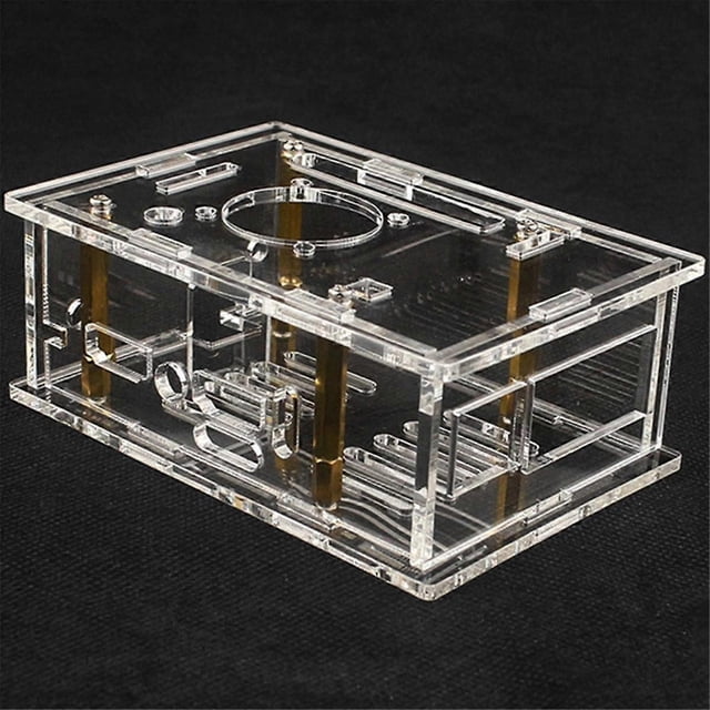 For OrangePi 5Pro Acrylic Case for OrangePi 5 Pro Transparent Acrylic Case with Cooling Fan Antenna B