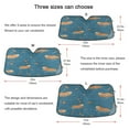 thumbnail image 5 of Yayeee Car Windshield Sun Shade Universal Fit Front Visor Protector, Capybaras Swimming, 5 of 8
