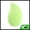 Green, variant on Unique Bargains 1 Pc Mango Face Makeup Sponge for Bedrooms Green