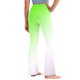 thumbnail image 5 of Odeerbi 2-13 Años Niñas Pierna Ancha Pantalones Yoga Gradiente Workout Danza Deportes Atlético Pantalones Elasticidad Lindo Alta Cintura Pantalones Pierna Recta, 5 of 9