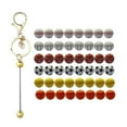 thumbnail image 4 of 49x Fabricación de joyas de silicona Espaciador suelto Cuenta Fútbol Béisbol Softball Voleibol para manualidades DIY Hallazgos de joyería Sunnimix Espaciador de cuentas sueltas, 4 of 8