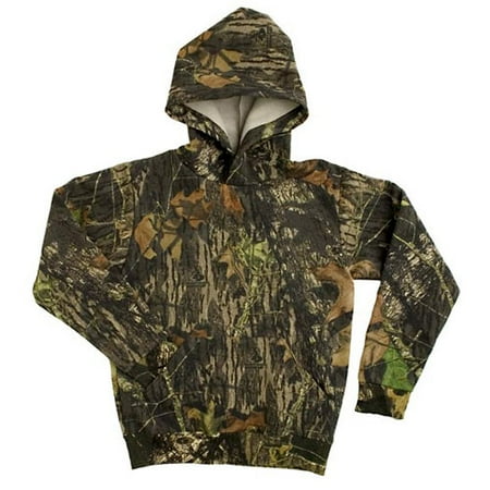 JERZEES Outdoors Youth Fleece Pullover in Mossy Oak ''Break-Up''