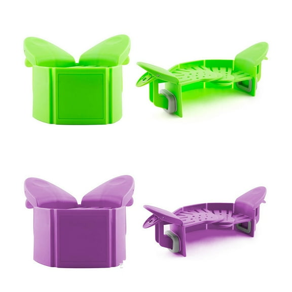 1PC Stretch Drain Tool Pot Water Filter Foldable Soup Funnel Silicone Liquid Diversion Drainer for Home Use (Green)