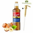 thumbnail image 1 of Torani Hazelnut Flavoring Syrup, Professional Roasted Nut Base, Shatter-Resistant 1L Plastic Bottle + Bonus Squeeze Pump, 1 of 8