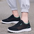 thumbnail image 2 of Men Hiking Sneakers Wide Toe Non S𝗅ip Mesh Breathable Shoes Comfortable Cushion Jogging Shoe Lightweight 𝖫a𝖼e Up Athlet𝗂c Shoes Summer Outdoor Walking Sport Shoes, 2 of 7