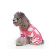 thumbnail image 3 of Warm Soft Dog Pajamas Jumpsuit Puppy Small Dog Costume Clothes Pink Blue, 3 of 5