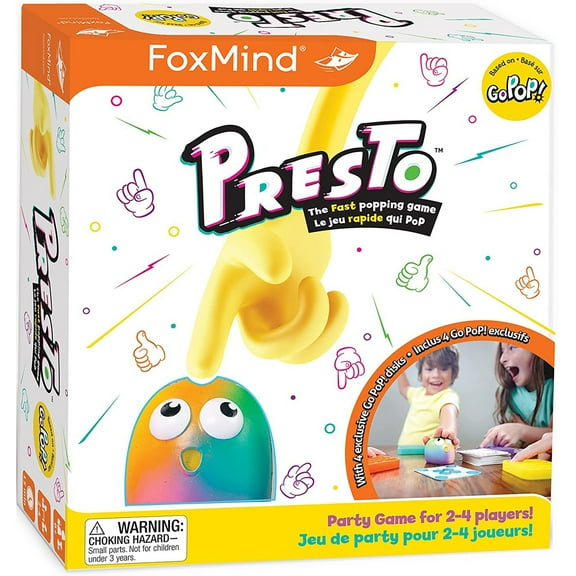Go Pop! Presto - Popping Family Party Game, 2-4 Players, Ages 6 , 15 Min