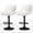 White, variant on Baxlux Bar Stools 2PCS, Adjustable Swivel Counter Height Bar Chairs , Upholstered Kitchen Island Stools with Metal Frame and Footrest, Industrial Bar Stools for Home Bar and Dining Room,Orange