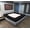 Black, variant on D.N.G. BEDDINGS 1 Piece Box Spring Cover - 100% Egyptian Cotton, 800 TC, Wrap Around 4 Sides Bed Skirt for Hotel & Home, Fits Box Springs up to 10 Inch - Cal King, Stripe Black Color