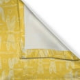 thumbnail image 3 of Ambesonne Yellow and White Kitchen Curtains, Insect Outline, 55"x39", Yellow and White, 3 of 3