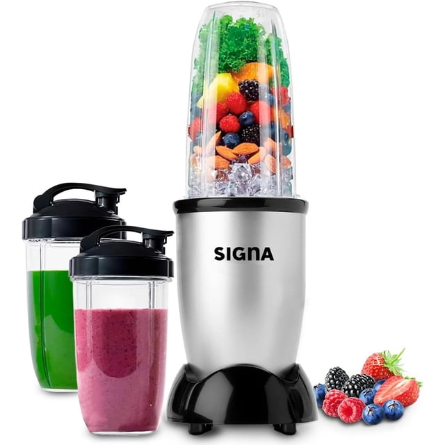 Procesador De Alimentos Licuadora Con Jarra Para Licuar Vasos Mezcladores Extractor De Jugo Tapas Y Cuchillas De Acero Inoxidable Intercambiables Ideal para Extractor de Nutrientes y Saludable