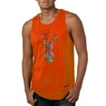 thumbnail image 1 of Trippy Colorful Buck Head Rainbow Hunting Deer Mosaic Animal Lover Mens Graphic Tank Top, Orange, 3XL, 1 of 3