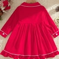 thumbnail image 4 of Kogui Christmas Dress Toddler Tutu Toddler Girl Dress Long Sleeve Fall Dress Kids Dresses Casual Clothes Size 2T 3T(Red,2-3 Years), 4 of 5