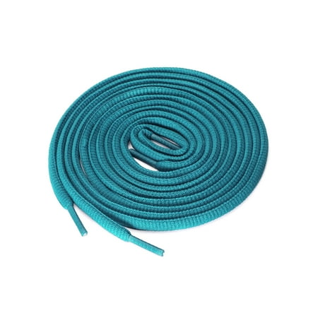 

Allegra K Unisex 2 Pairs Athletic Oval Bootlace Half Round Shoelaces for Sneaker Peacock Blue 140 cm/55