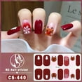 thumbnail image 5 of Christmas style baking free gel nail nail sticker Full paste cute Christmas tree Santa Claus nail sticker detachable (2 sets), 5 of 5