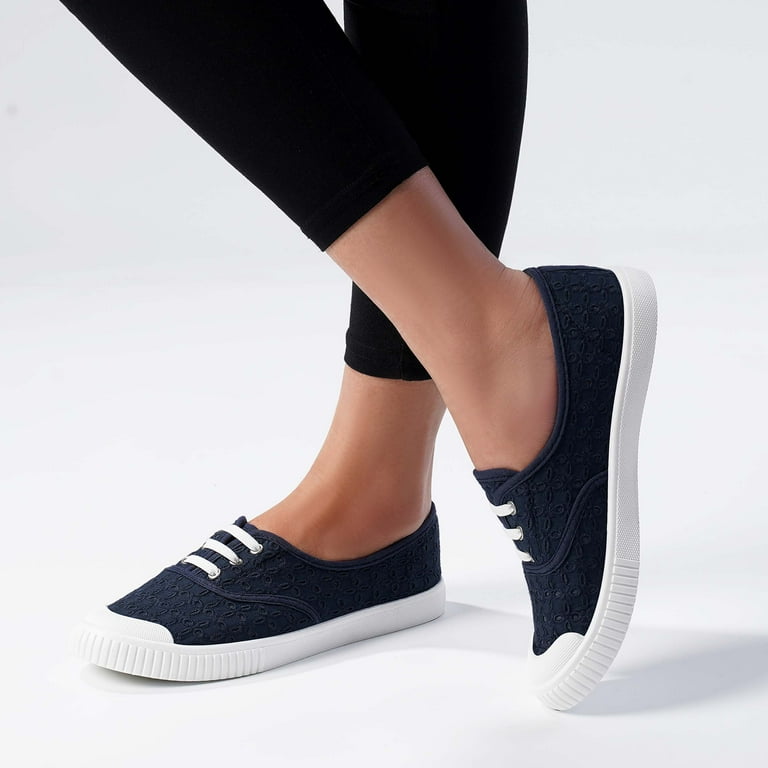 Harvest Land Women's Low Top Canvas Shoes Fashion Flat Slip Harvest Land Women's Low Top Canvas Shoes Fashion Flat Slip