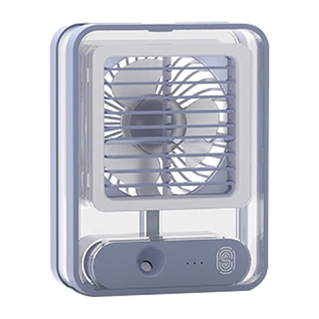 Yuarrent Ventilador de niebla Refrigerador portátil Humidificador Refrigeración Aire acondicionado de bajo ruido Accesorios para electrodomésticos Azul
