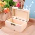 thumbnail image 4 of EeaseMX 6 cajas de almacenamiento rectangulares para joyas, mini joyeros, soporte para artículos diversos, caja de madera natural para escritorio y mesa., 4 of 7